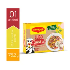MAGGI - Cubo Sabor Carne Caja 8 Und