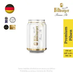 BITBURGER - Cerveza Premium Pilsen Lata 330 mL