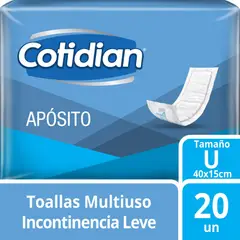 COTIDIAN - Toalla Multiuso Apósito Empaque 20 Und
