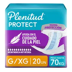 PLENITUD - Pañal para Adulto Unisex Talla G/XG Empaque 20 Und