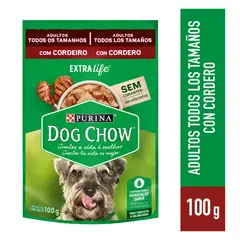 DOG CHOW - Alimento Húmedo Perros Adultos Cordero Doypack 100 g