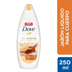 DOVE - Jabón Líquido Delicious Care Karité y Vainilla Envase 250 mL