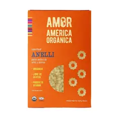 AMERICA ORGANICA - Fideos Anelli América Orgánicos 227 g