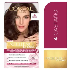 EXCELLENCE - Tinte Tono 4 Castaño
