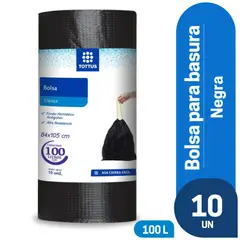 TOTTUS - Bolsa de Basura 100 L Empaque 10 Und