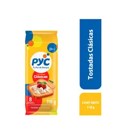 PYC - Tostadas Clásicas Bolsa 118 g