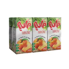 PULP - Bebida Durazno Sixpack Caja 315 mL