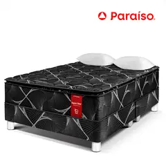 PARAISO - Cama Super Star Negro Queen