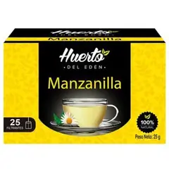 HUERTO DEL EDEN - Infusión Manzanilla Caja 25 Sobres