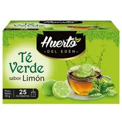 HUERTO DEL EDEN - Infusión Té Verde Limón Caja 25 Sobres