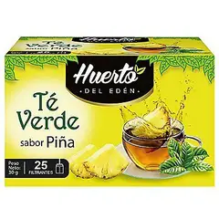 HUERTO DEL EDEN - Infusión Té Verde Piña Caja 25 Sobres