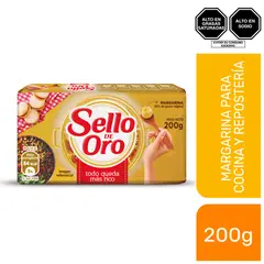 SELLO DE ORO - Margarina Barra Empaque 200 g