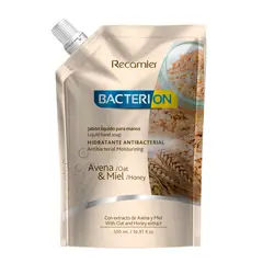 BACTERION - Jabón Líquido Avena y Miel Doypack 500 mL