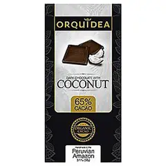 ORQUIDEA - Chocolate Orquídea Dark Coco Empaque 90 g