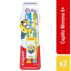 COLGATE - Cepillo Dental Kids 6+ Minions Empaque 2 Und