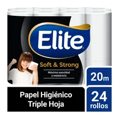 ELITE - Papel Higiénico Premium Sensación Deluxe Empaque 24 Und