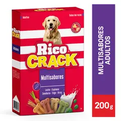 RICOCRACK - Galletas Perros Adultos Multisabores Caja 200 g