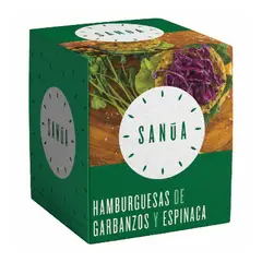 SANUA - HAMBURGUESA GARBANZOS Y ESPINACA X 600G
