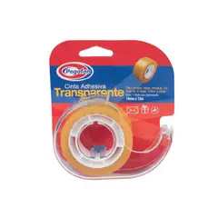 PEGAFAN - Cinta Adhesiva Transparente Con Dispensador 19mm x 15m