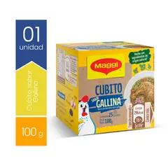 MAGGI - Caldo sabor gallina - 25 unidades