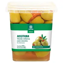 TOTTUS - Aceituna Verde con Rocoto Envase 280 g