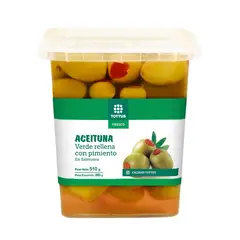 Aceituna verde con pimiento premium