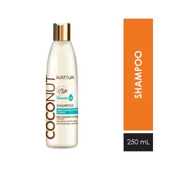 KATIVA - Shampoo Aceite Coco Orgánico Botella 250 mL