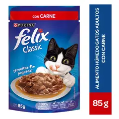 FELIX - Alimento húmedo para gatos Classic con Carne 85 gr