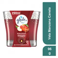 GLADE - Vela Perfumada Manzana y Canela Envase 96 g