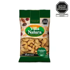 VILLA NATURA - Anacardos Salados Bolsa 80 g