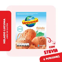UNIVERSAL - Helado con Stevia Sabor Lúcuma Caja 50 g