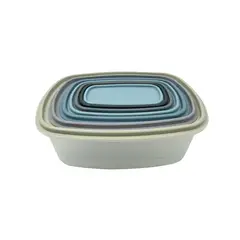 CASA JOVEN - Contenedor Rectangular Apilable Set x 14 Piezas