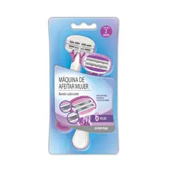 TOTTUS - Máquina De Afeitar Mujer 6 Hojas Pack 2 Und