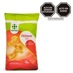 TOTTUS - Chicarrón Frito de Cerdo Bolsa 150 g