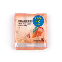 TOTTUS - Jabón Tocador Frutal Pack 3 Empaques 125 g