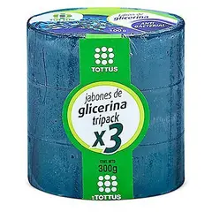 TOTTUS - Jabón de Glicerina Antibacterial Empaque 3 Und