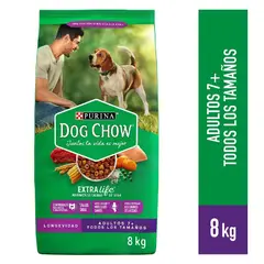 DOG CHOW - Alimento Seco Perros Adultos Longevidad Bolsa 8 Kg