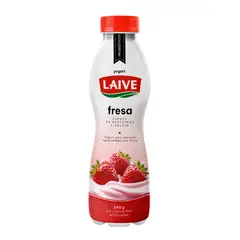 LAIVE - Yogurt Fresa Botella 340 g