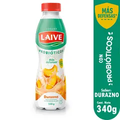 LAIVE - Yogurt Durazno Botella 340 g