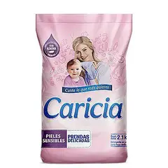 CARICIA - Detergente en Polvo Ropas Delicadas Bolsa 2.1 Kg