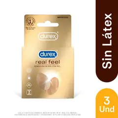 ELECTROLUX - Preservativos Durex Real Feel Empaque 3 Und
