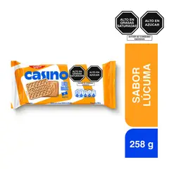 VICTORIA - Galleta Casino Sabor Lúcuma Sixpack 258 g