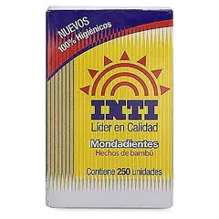 INTI - Mondadientes Bambú Caja 250 Und