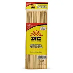 INTI - Palitos Para Brochetas 25cm Empaque 100 Und