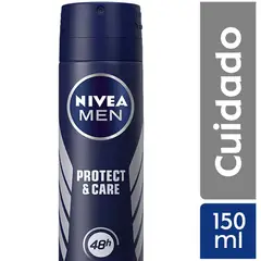 NIVEA - Desodorante en Spray Men Protect & Care Envase 150 mL