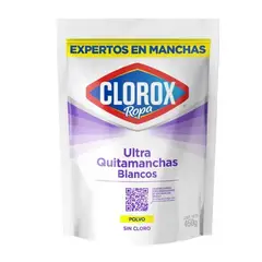 CLOROX - Ultra Quitamanchas en Polvo Blancos Doypack 450 g