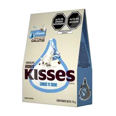 HERSHEYS - Chocolates Kisses Cookies n Cream Caja 74 g