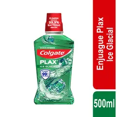 COLGATE - Enjuague Bucal Plax Ice Glacial Zero Botella 500 mL