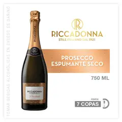 RICCADONNA - Espumante Prosecco Botella 750 mL