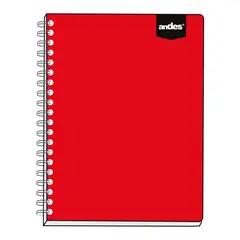 LOS ANDES - Cuaderno Espiral Andes Cuadriculado A4 200 Hojas